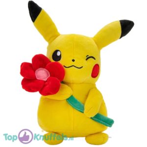Pokémon Valentijnsdag Limited Edition - Pikachu met Rode Bloem 25 cm