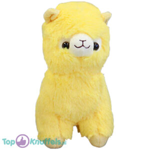 Alpaca Pluche Knuffel Geel 25 cm