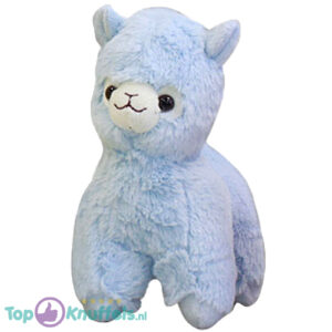 Alpaca Pluche Knuffel Blauw 25 cm