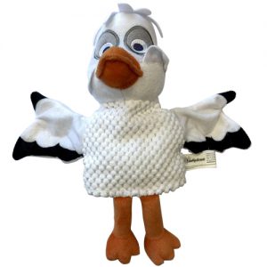 Juffrouw Ooievaar pluche handpop