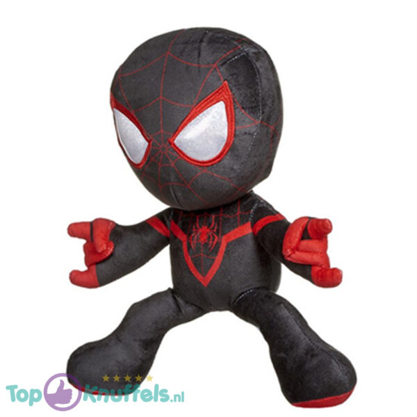 Spiderman Marvel pluche knuffel schietend (zwart) 33 cm