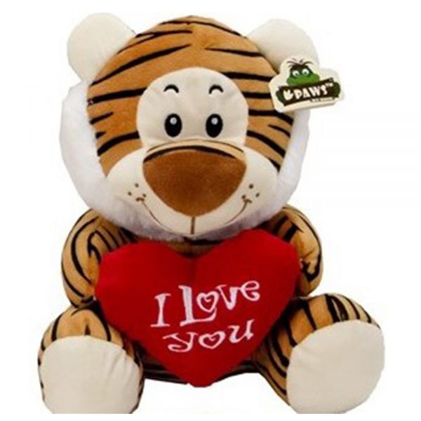 Wildlife pluche Tijger I Love you 45cm