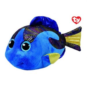 Pluche Vis Blauw met Glitter Ogen Aqua 42 cm