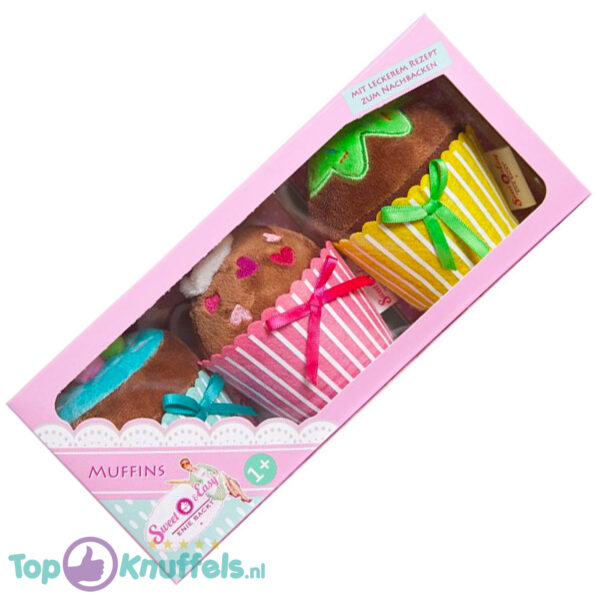 Sweet & Easy Pluche Knuffel Muffins 10x23 cm