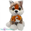 Husky Pluche Knuffel Met Baby (Bruin) 25 cm