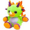 Dino Knuffel Met Glitterogen Groen Oranje 20CM