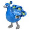 Pluche Knuffel Pauw Blauw 19cm