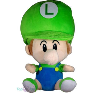 Pluche Mario Bros Baby Knuffel Luigi 26 cm
