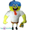Pluche The Spongebob Squarepants Movie - Spongebob Squarepants Bodybuilder Knuffel 35cm