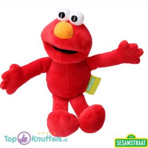 Elmo pluche knuffel 23,5 cm Sesamstraat – Elmo | Cookiemonster / Koekie monster