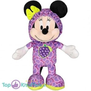 Minnie Mouse Fruit Paars Disney Pluche Knuffel 30 cm