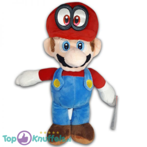 Pluche Mario Bros Knuffel Mario Wit