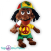 Pluche Rastaman Jamaica Geel Knuffel