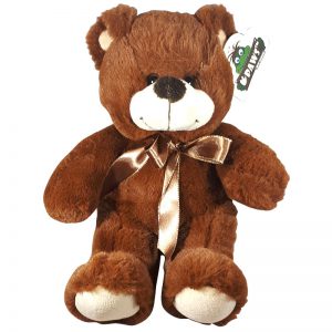 Teddybeer Met Strik Bruin 30cm