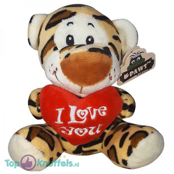 Panter met I Love You Hart Knuffel 15 cm