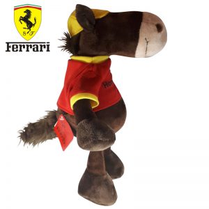 Pluche Ferrari Paard Knuffel Bruin 25 cm