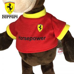 Pluche Ferrari Paard Knuffel Bruin 25 cm