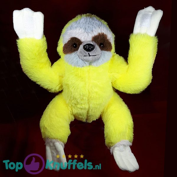 Pluche Knuffel Luiaard Geel 30cm