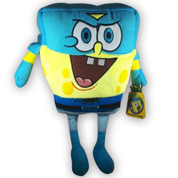 Pluche Spongebob Squarepants Superheld met cape Knuffel 30cm