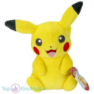 Pokemon Pikachu Zittend Pluche Knuffel 24 cm