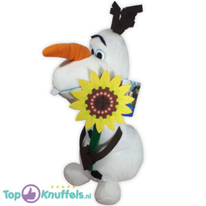 Disney Frozen Olaf Knuffel met Bloem 30 cm