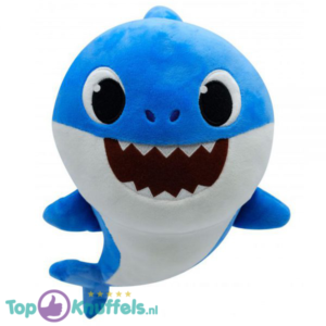 Baby Papa Shark Blauw Pluche Knuffel 30 cm
