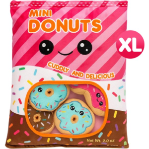 Snack Zakje met Donuts Pluche Knuffel XL 50 cm