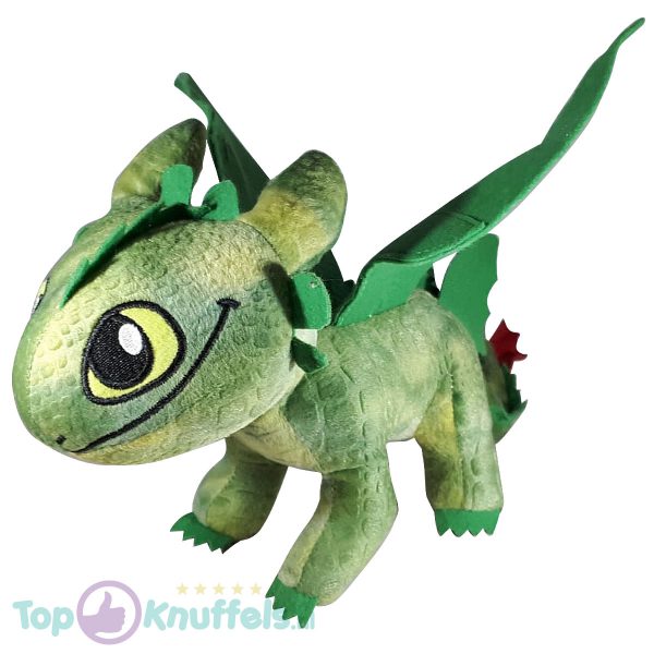 Hoe tem je een draak / How to train your dragon Toothless Draken Pluche Knuffel 30 cm (Groen)