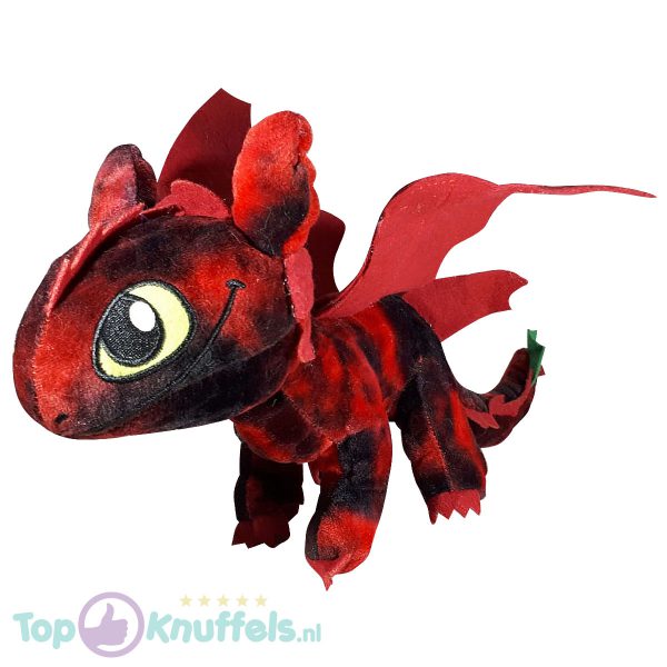 Hoe tem je een draak / How to train your dragon Toothless Draken Pluche Knuffel 30 cm (Rood)
