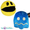 Pac-Man + Spook Donkerblauw Pluche Knuffel 25 cm