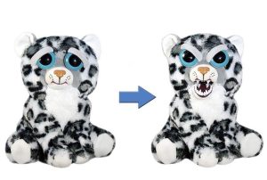 Feisty Pets Sneeuw Luipaard Pluche Knuffel 25 cm