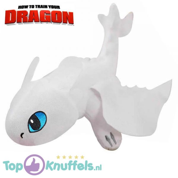 Hoe tem je een draak / How to train your dragon Toothless Light Fury Draken Pluche Knuffel 30 cm