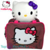 Hello Kitty Pluche Knuffel met Tas set (Roze en Paars)