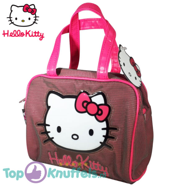 Hello Kitty Pluche Knuffel met Tas set (Roze en Geel)