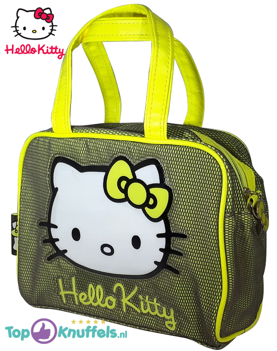 Hello Kitty Pluche Knuffel met Tas set (Geel en Geel)