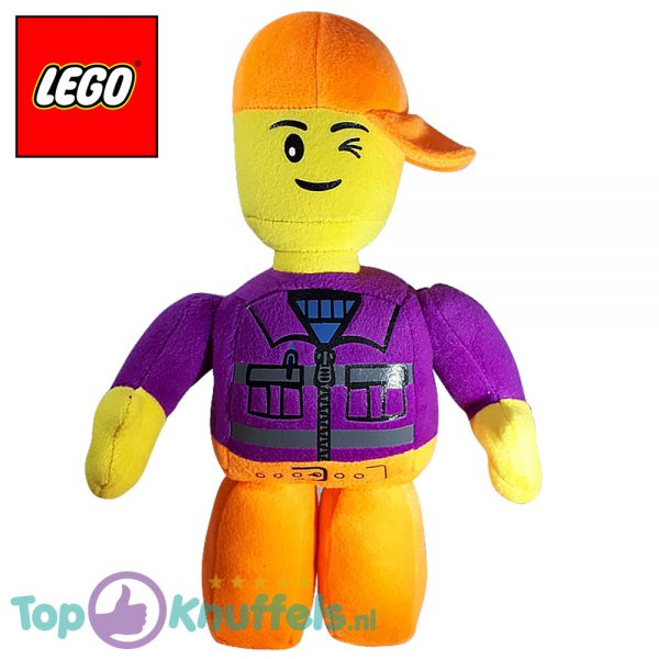 Lego Pluche Knuffel Paars Oranje 32 cm