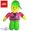 Lego Pluche Knuffel Groen Roze 32 cm