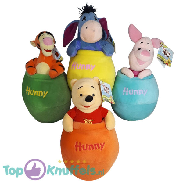 Disney Winnie the Pooh Hunny Knuffel set van 4 (Winnie de Poeh Iejoor Knorretje Tijgertje)