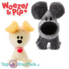 Woezel en Pip knuffel set 27cm