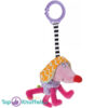 Kooky Dog (Paars) 17 cm + Pluche Knuffel Vingerpop (10 cm)