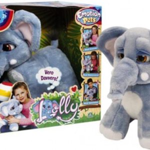 Lolly Emotion Pets Pluche Knuffel Olifant (Met geluid en beweging) 45 cm