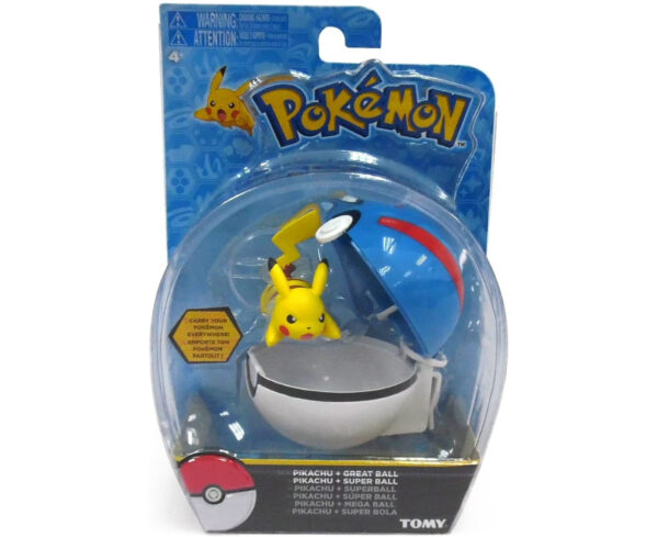 Pokemon Speelgoed Pikachu + Pokeball Blauw/Wit