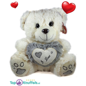 Teddybeer wit met wit