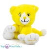 Geel Pluche Knuffel Kat (Give Me A Smile) 20 cm