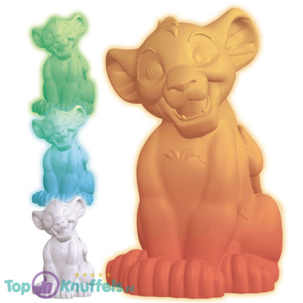 Disney Lion King Simba LED Nachtlamp Multi-Color 14 cm