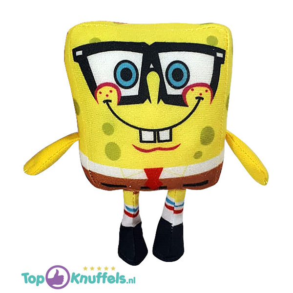 Spongebob Squarepants Met Bril Pluche Knuffel 15 cm