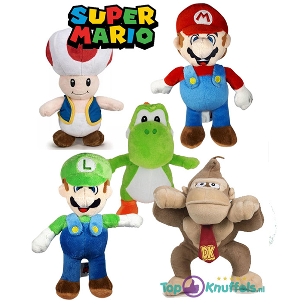 Kiezelsteen tekort Verdeel Super Mario Pluche Knuffel Set kopen? Topknuffels.nl