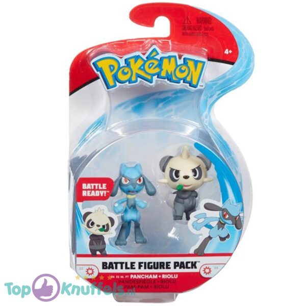 Pokemon Battle Figure Pancham + Riolu (Speelfiguur)