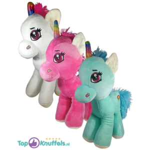 Rainbow Unicorn Pluche Knuffel Set van 3