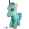 Rainbow Unicorn Eenhoorn Pluche Knuffel (Turquoise) 30 cm